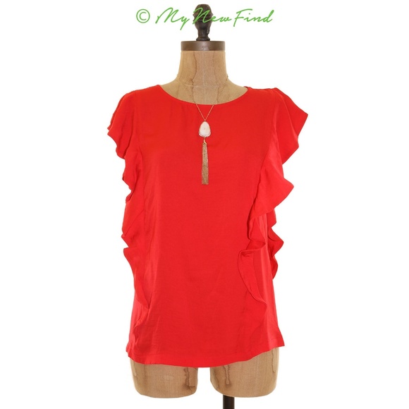 NWT HARLOW & GRAHAM NORDSTROM CAP SLEEVE BLOUSE - Picture 1 of 3